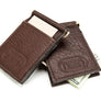 Bison Leather Money Clip