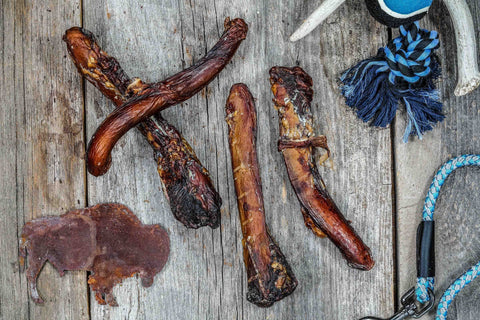 Smoked Bison Pizzles 3/bag (bullie sticks)