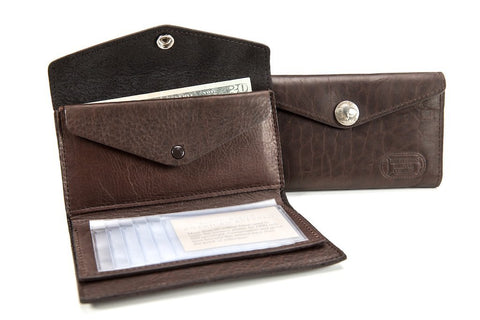 Bison Leather French Clutch